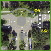 roundabout possibly for clearly and 82nd