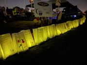 luminaria ceremony at city hall
