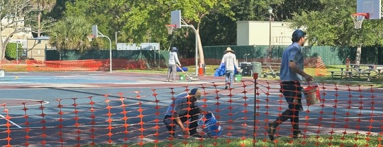 Resurfacing basketball courts - parks and rec