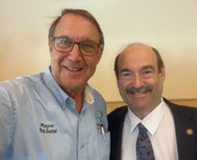Mayor Sortal and Steve Geller