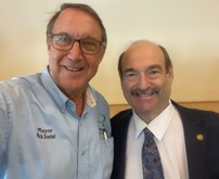 Mayor Sortal and Steve Geller