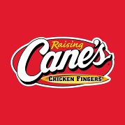 Raising Canes red background logo