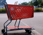 Target cart on road