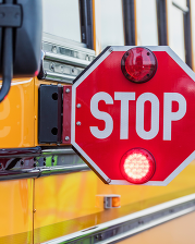 stopped school bus