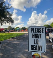 household hazardous waste collection event have your ID ready sign