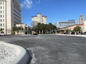 Judicial parking lot construction