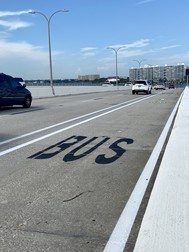 Ringling Bridge bus lane