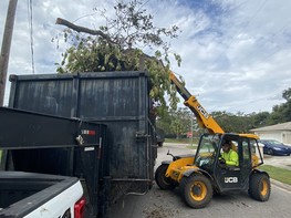 Storm debris pickup