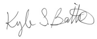 Kyle Battie signature