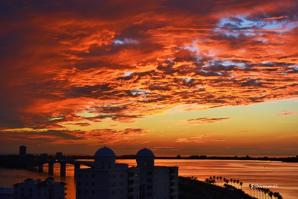 Schimmel - orange cloudy sunset 