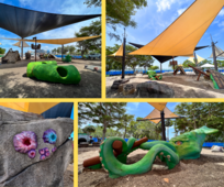 Bayfront Park - playground and splashpad construction