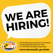 Parks and Rec "We are Hiring" graphic