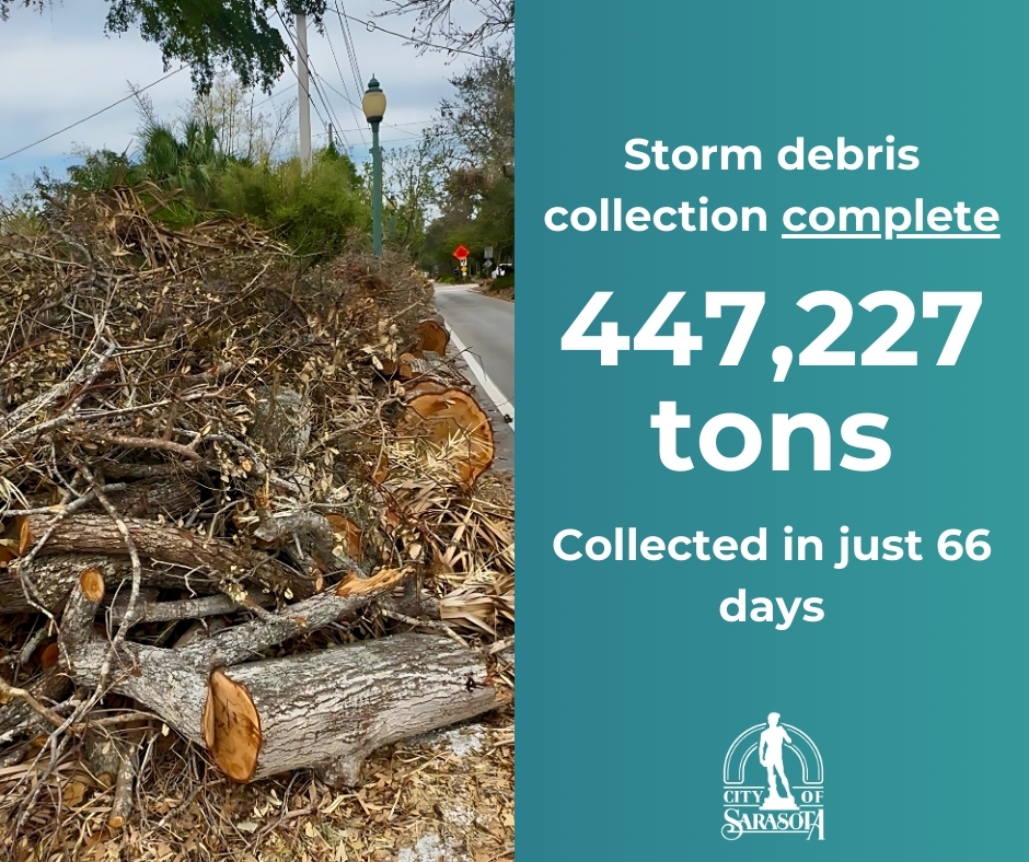 Debris collection complete 