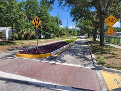 Traffic Calming - median on Central Avenue