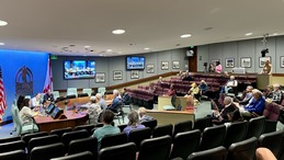 Traffic Calming Plan town hall crowd