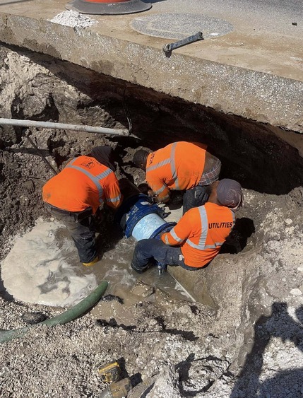 Utilities - water main break