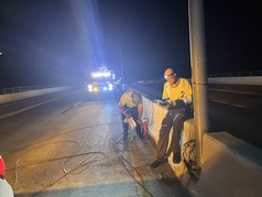 Ringling Bridge lighting repairs