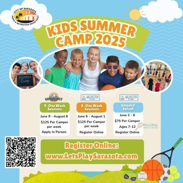 Parks & Rec kids summer camp graphic 2025