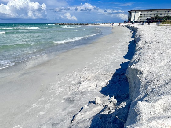 Lido Beach erosion - July 2025