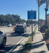 N. Trail business sign