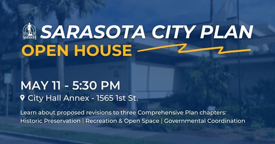 graphic for comprehensive plan open house with corrected date, May 11