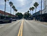 photo of Main Street in downtown Sarasota, from street-level