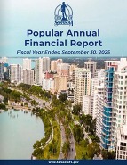 Popular annual finance report cover graphic