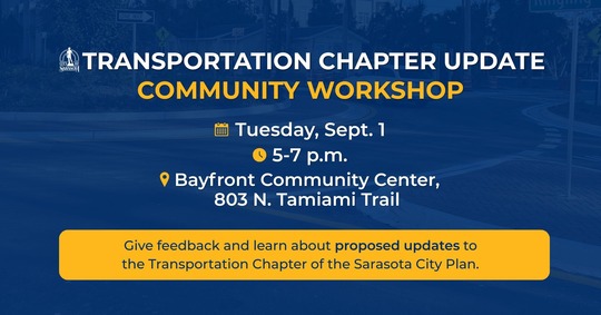 Transportation Chapter update community workshop graphic