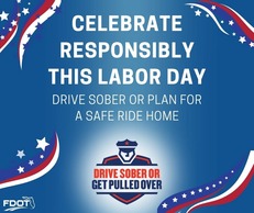 SPD Drive Sober Labor Day 2026 graphic