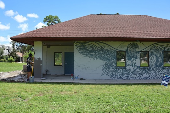 Above the Nest and artist Trinity Rivard