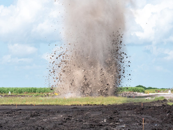 Blasting at the EAA Reservoir Project Site