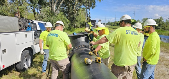 SFWMD crews responding to Hurricane Milton