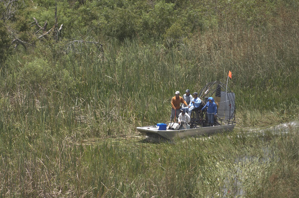 crews on airboat