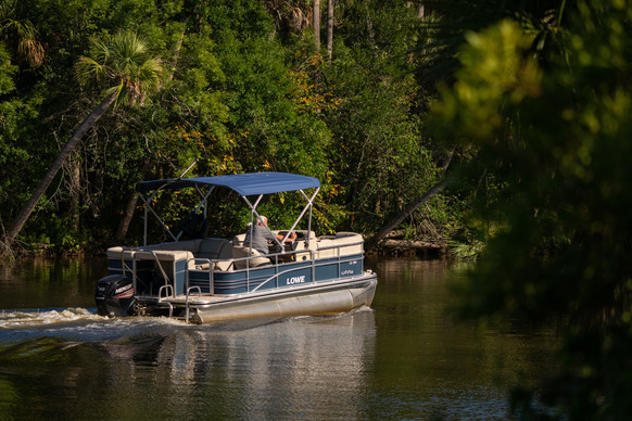 Boat in the North Fork of the St. Lucie River