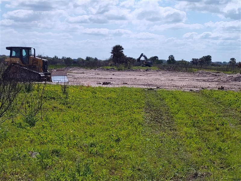 Filing ditches as part of the restoration project
