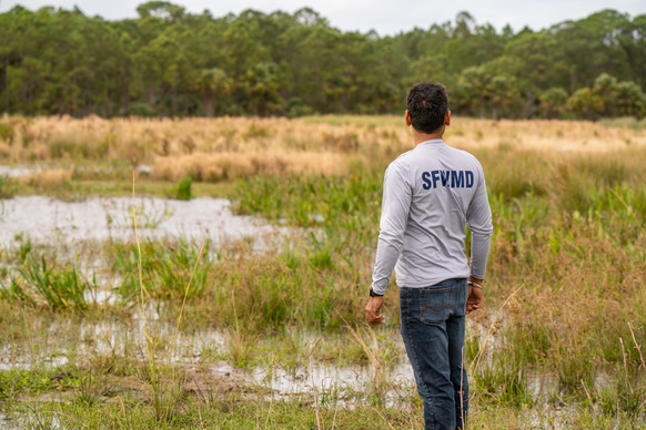 District staff in the field