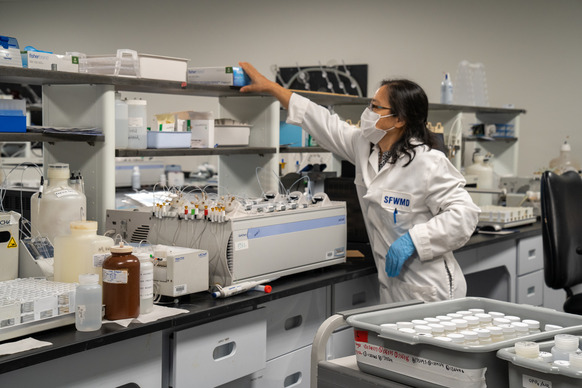 SFWMD Staff in Lab