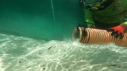 Underwater dredging operation