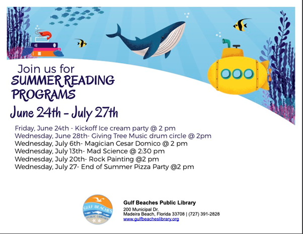 Gulf Beaches Public Library Summer Reading Program