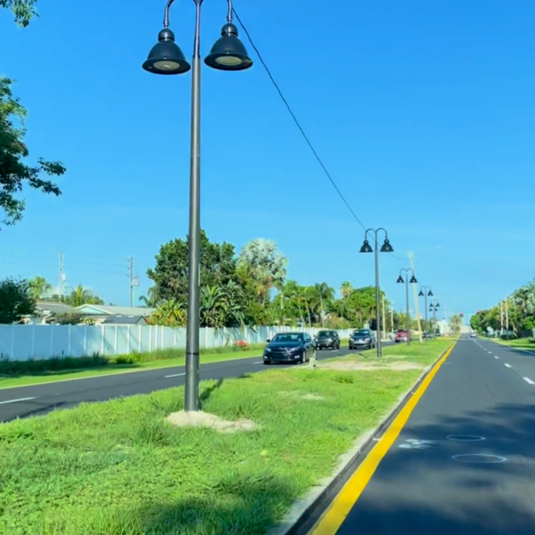 new street lights on East Treasure Island Causeway