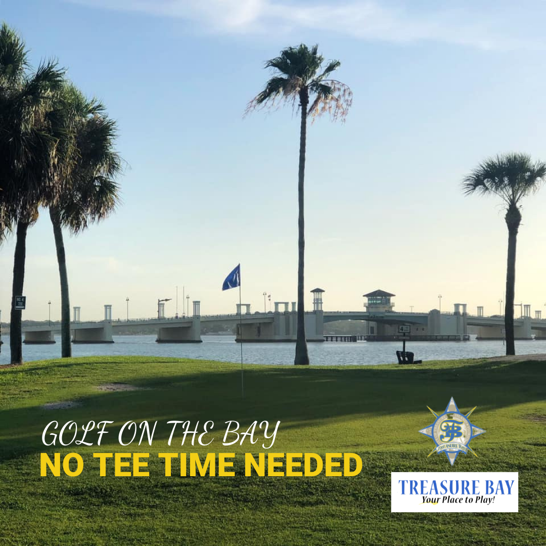 Golf on the bay. No tee time needed at Treasure Bay Golf and Tennis