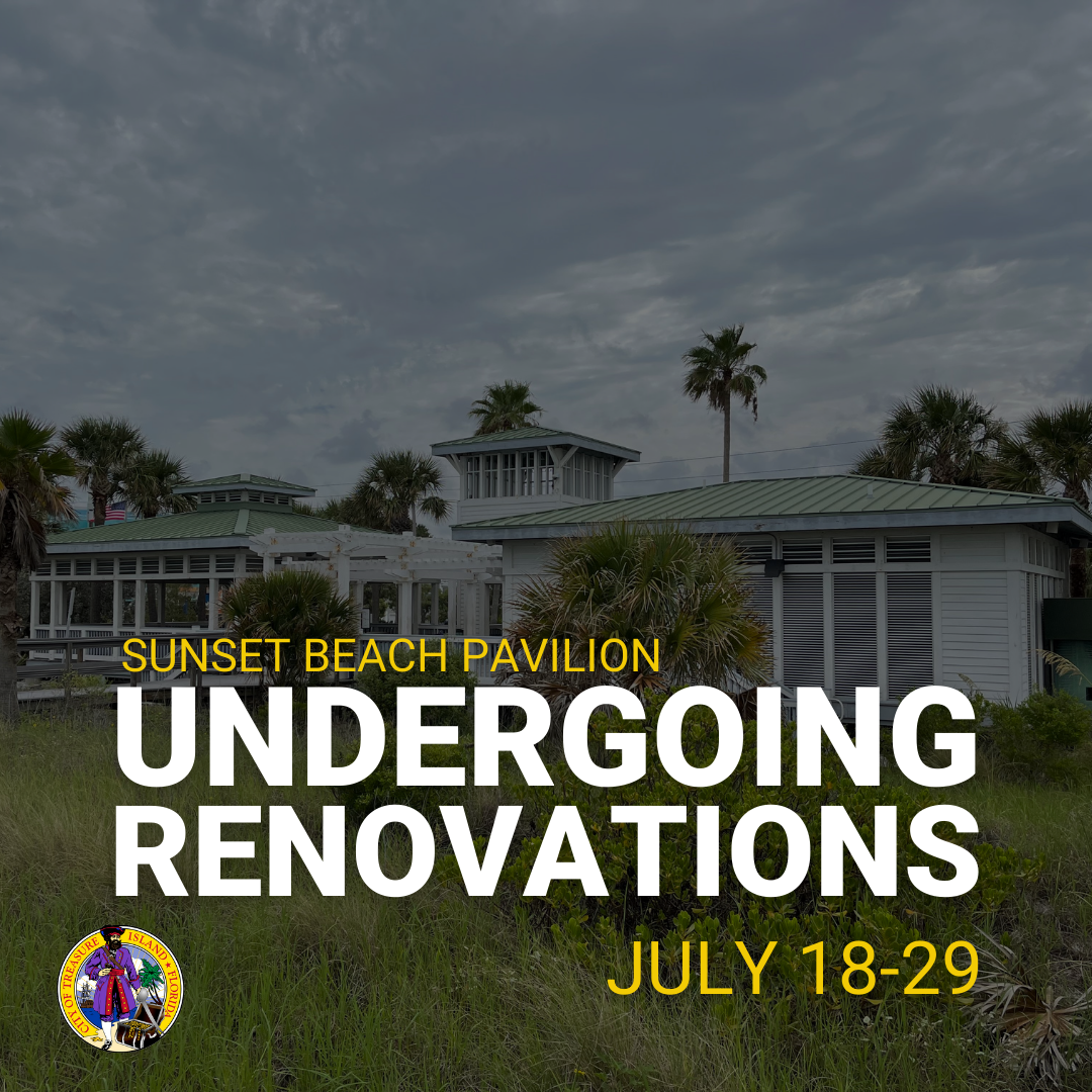 Sunset Beach Pavilion Undergoing renovations July 18-29