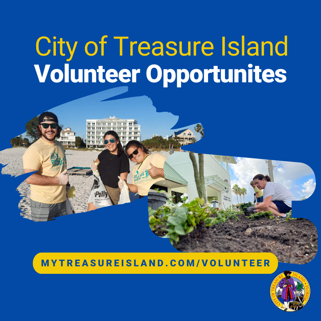 Volunteer opportunities with the city of Treasure Island