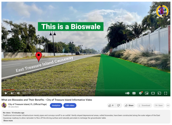 What ARe Bioswales YouTUbe screen shot