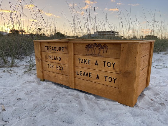 Treasure Island Beach toy chest