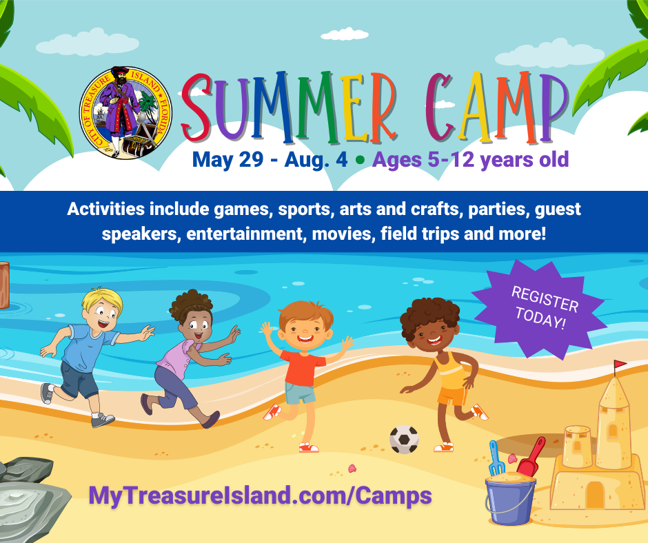 Register for Treasure Island Summer Camps