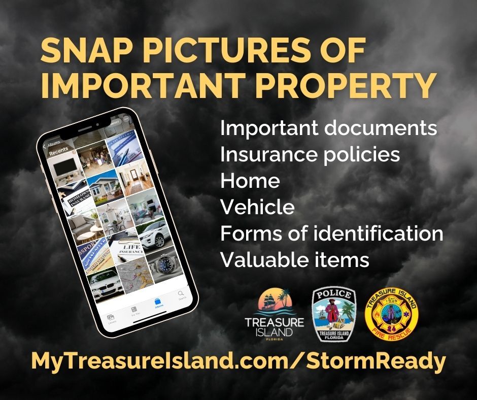 Take pictures of important documents and items