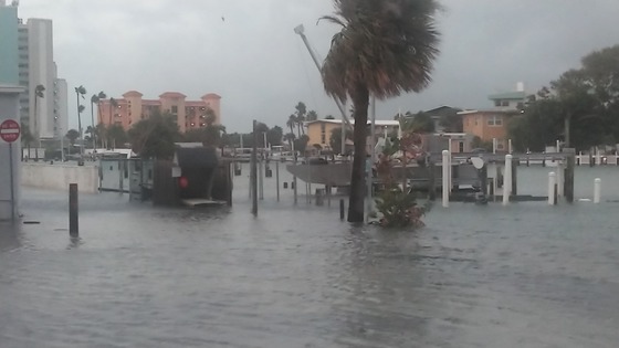 Idilia flooding by City Hall