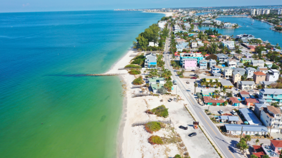 Aerial view of Sunset Beach