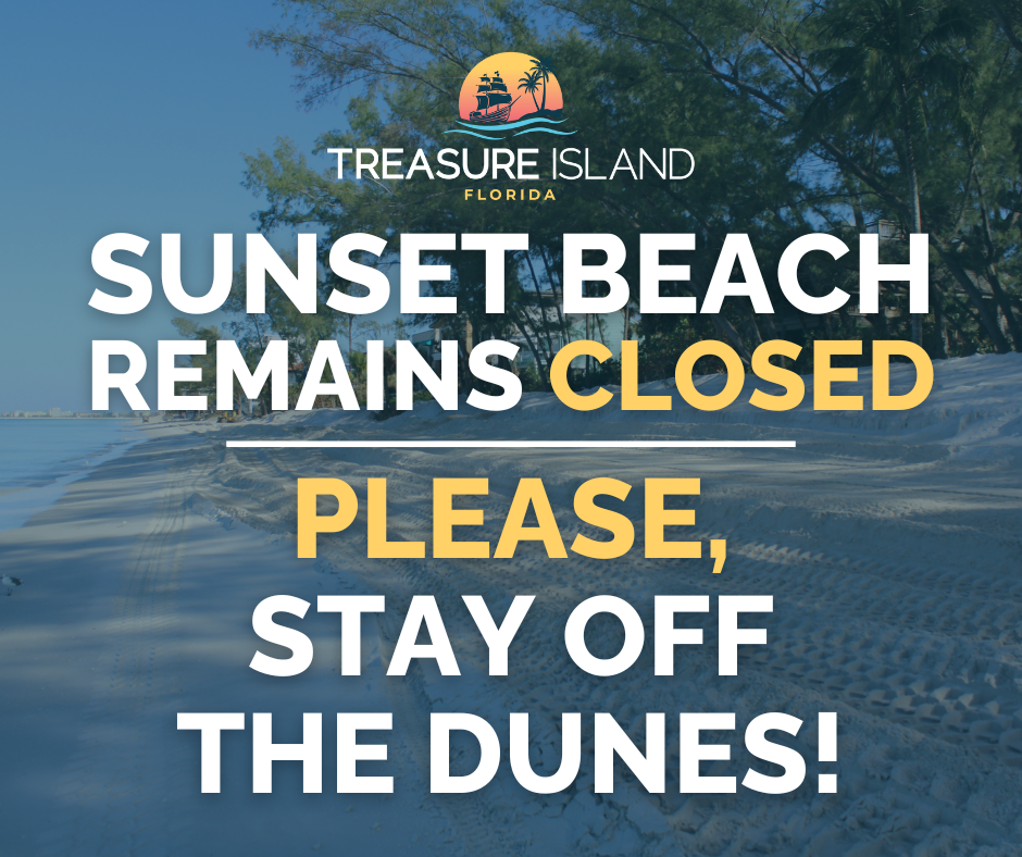 Sunset Beach remains closed, please stay off the dunes